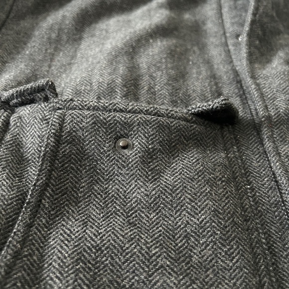 Men's Dark Gray Hooded Jacket - Picture 3 of 7